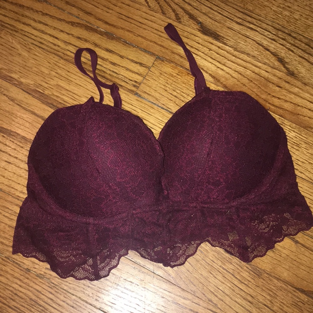 Pink padded bralette